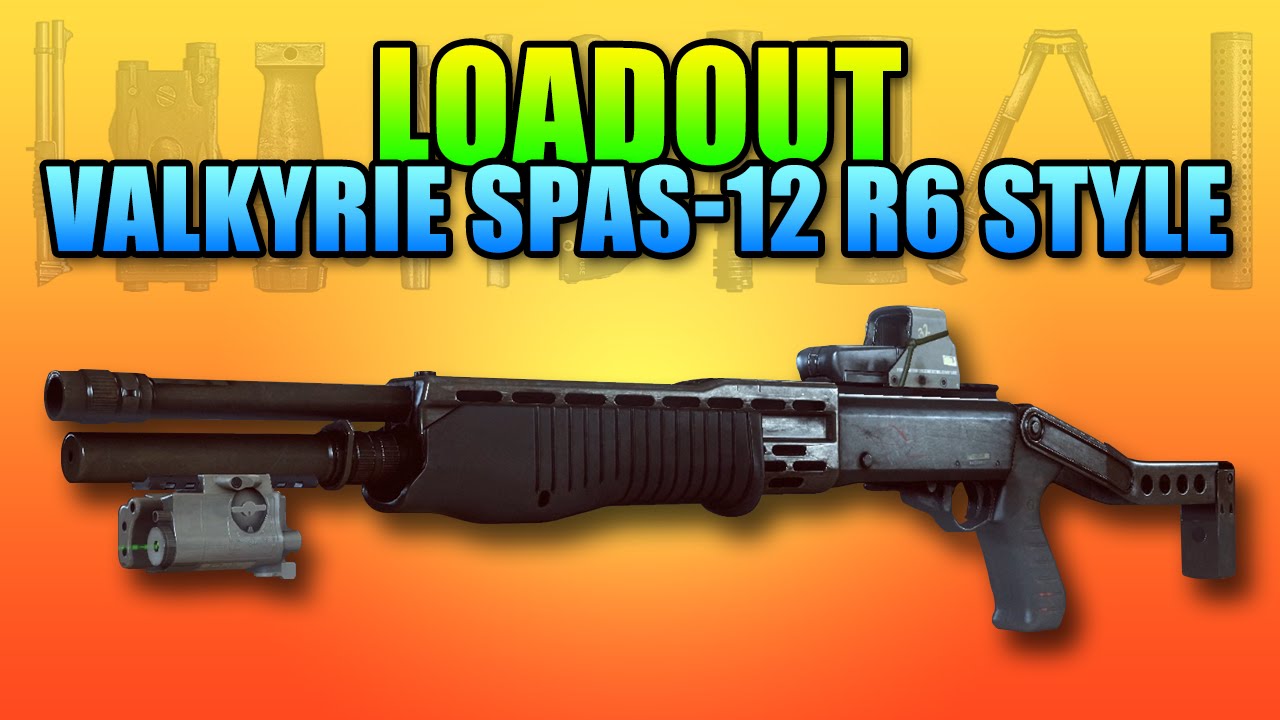 Loadout Valkyrie Spas-12 Rainbow Style | Battlefield 4 Shotgun Gameplay