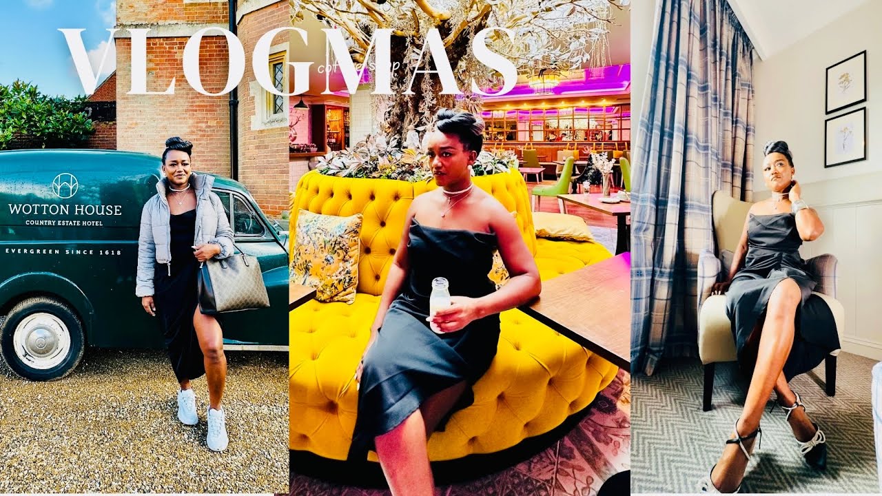 VLOGMAS 1 |  Weekend getaway | Wotton House Hotel Dorking Surrey UK #hotelreview 4K