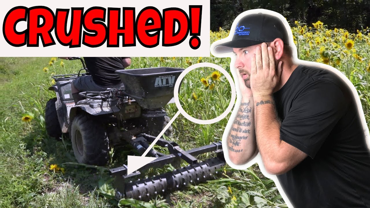 We Destroyed The SunFlower Food Plot - Planting The Best Fall Food Plots For Deer