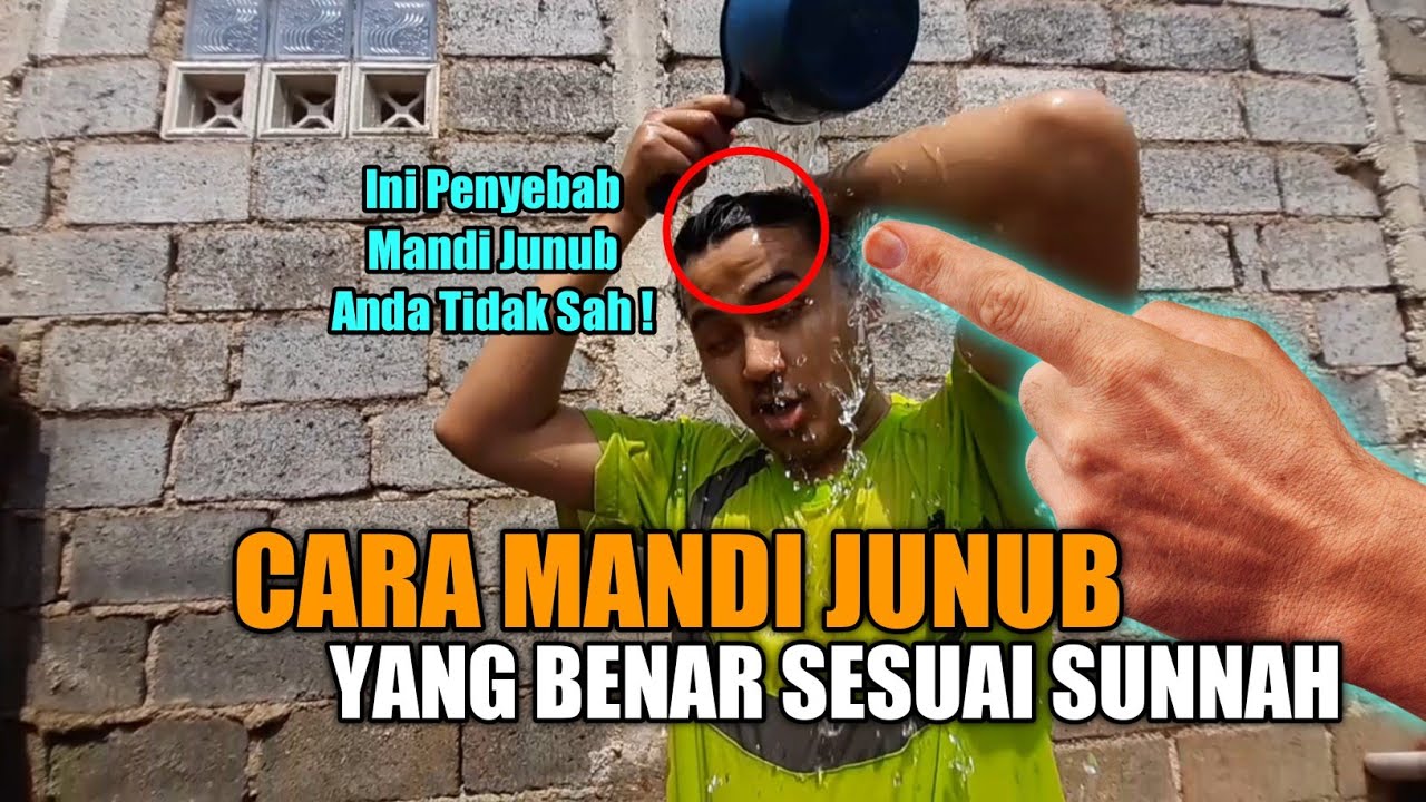 Tata Cara Mandi Junub (Mandi Wajib) yang benar dan sah