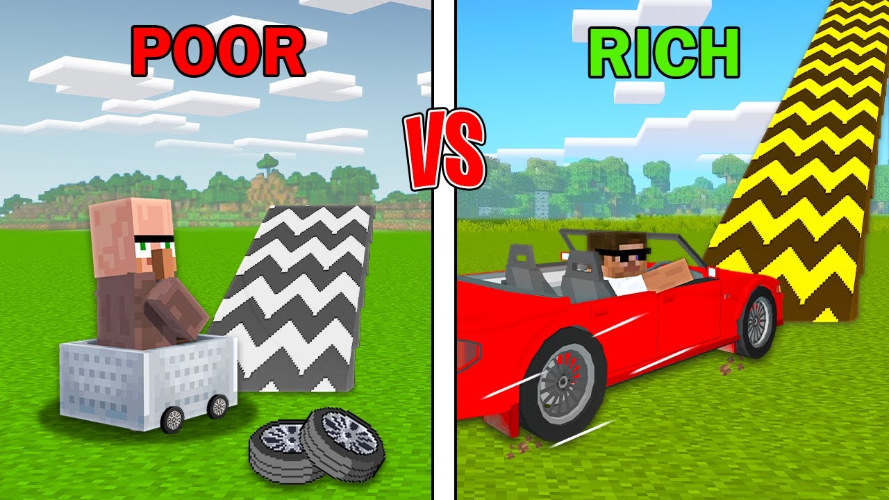 Rs 1 Ramp vs Rs 10,00,000 Super Ramp Challenge in Minecraft...