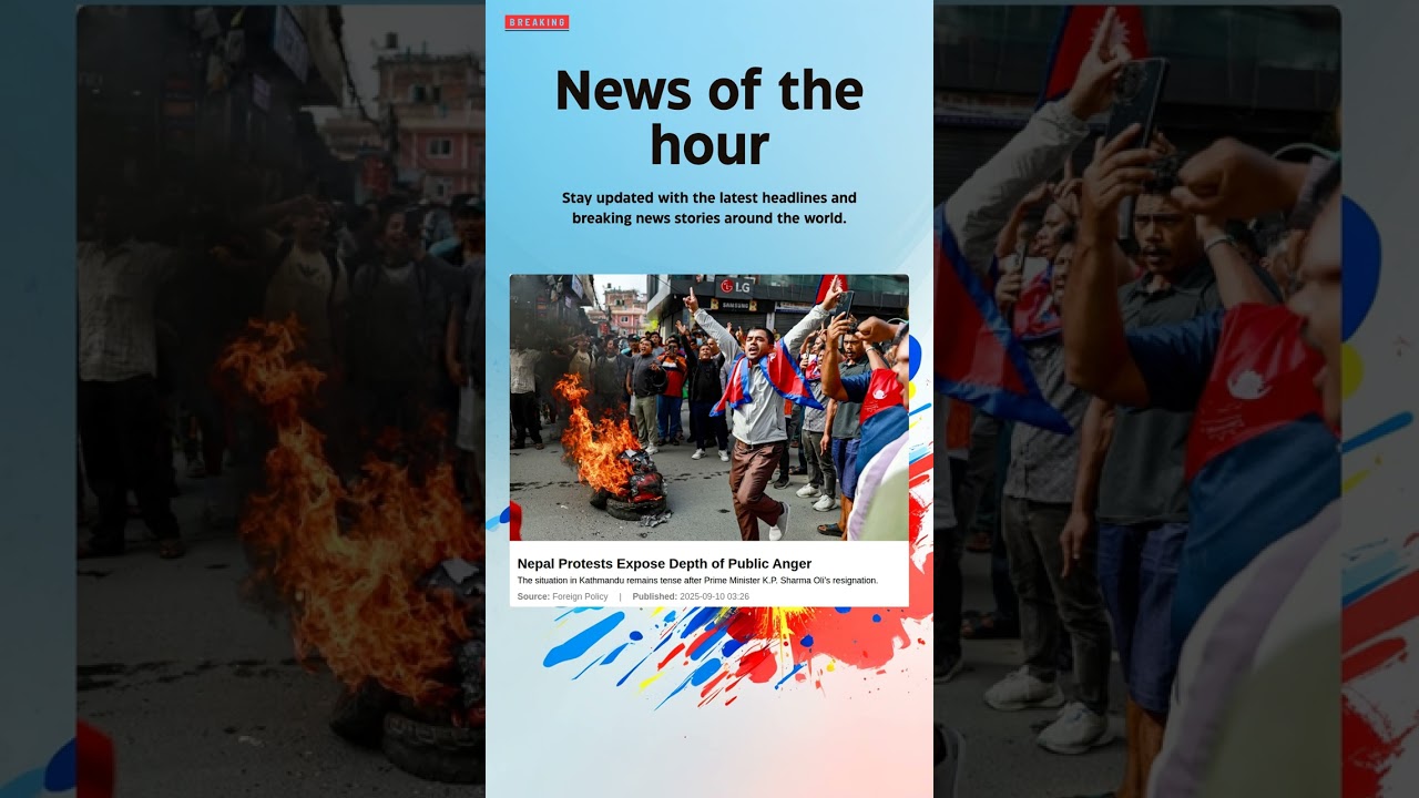 Breaking News: Nepal Protests Expose Depth of Public Anger #Protests