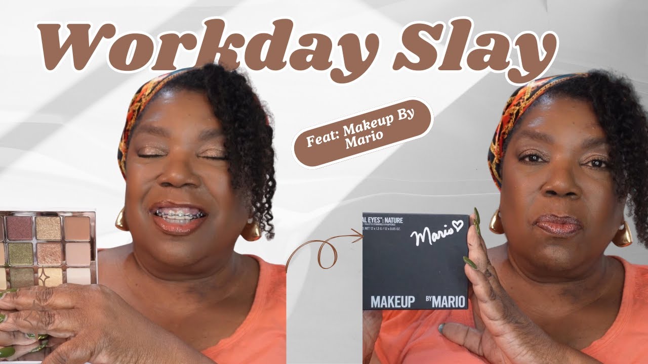 Workday Slay Feat: макияж от Mario Ethereal Eyes Nature Palette