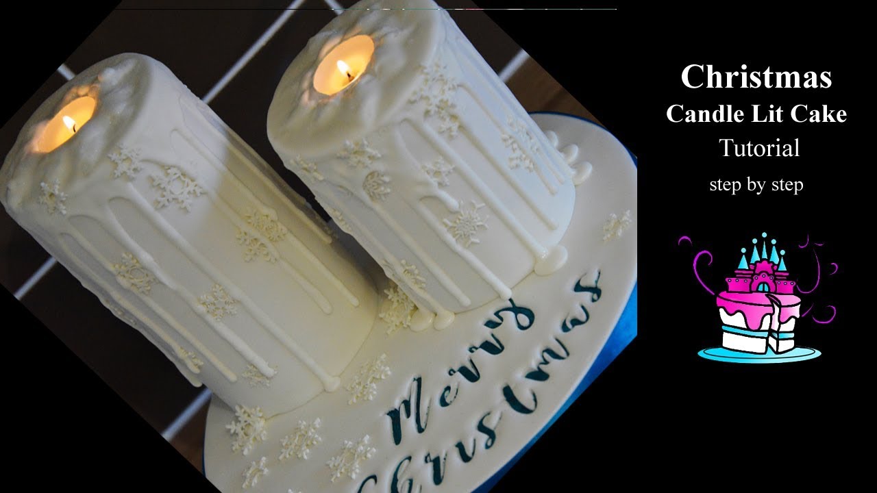 Candle Lit Cake Tutorial - step by step