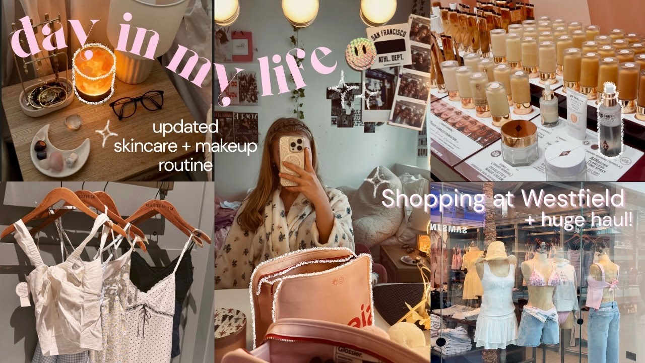 DAY IN MY LIFE 🎀 shopping at westfield, grwm etc. 🤍🛍️