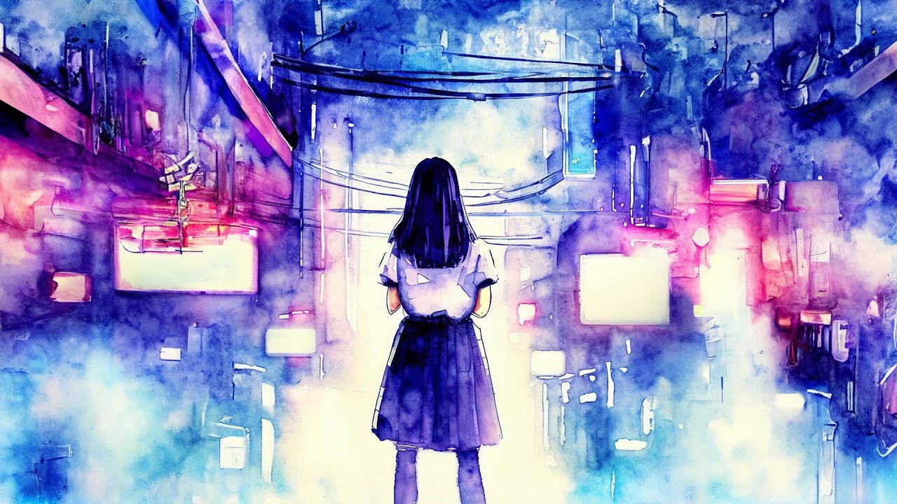 Rainy Alley Behind Lofi Club 🌚 City Ambience, Relaxation and Chill Out