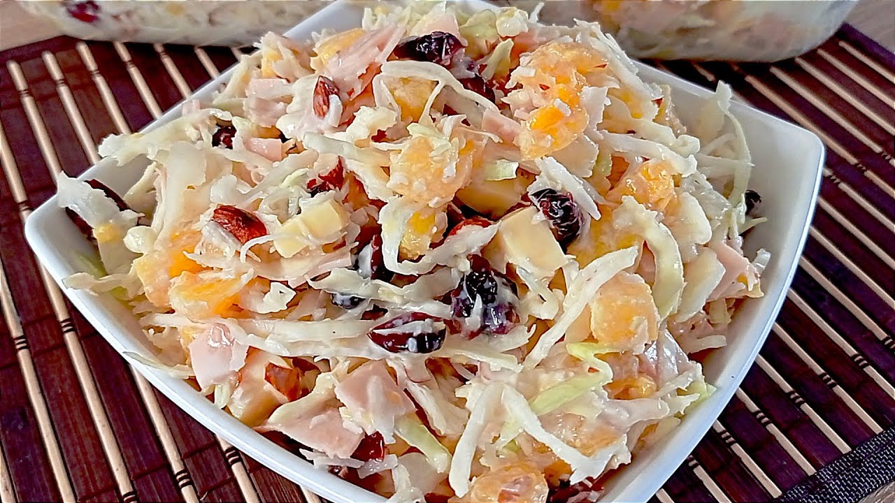 🥗 Exquisita ensalada tropical, una receta fácil que te encantará.🍍