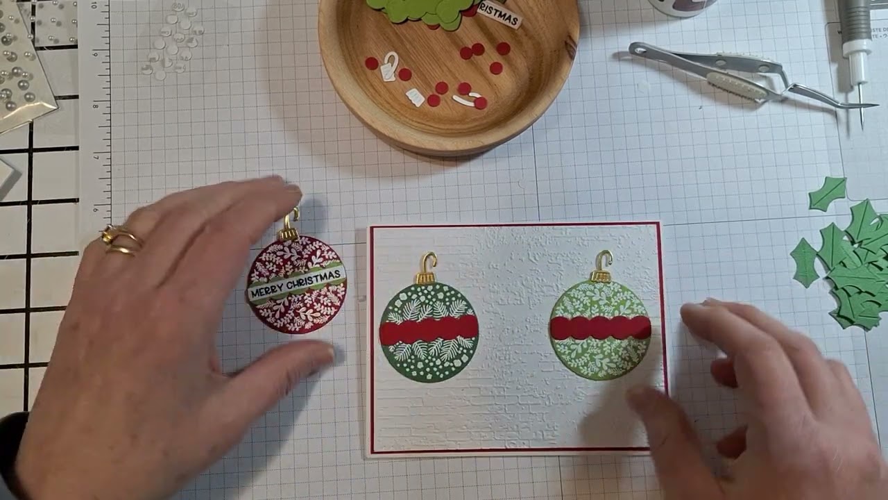 Hang and Ornament Card Tutorial