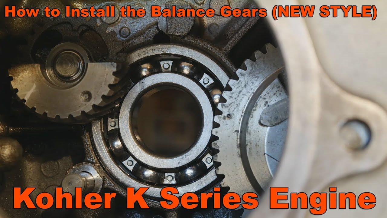 How to Install Balance Gears in your Kohler K Series Engines