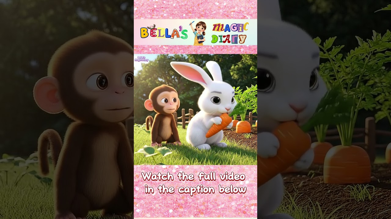 Friendship Story Between the Rabbit and the Monkey 🐇🐒 