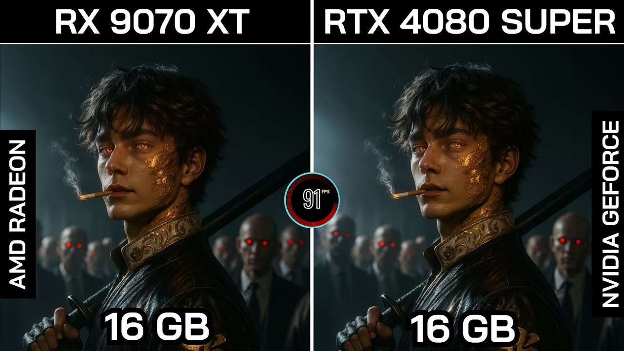 RX 9070 XT VS RTX 4080 SUPER+ Ryzen™ 7 9800X3D : TEST IN 20 GAMES