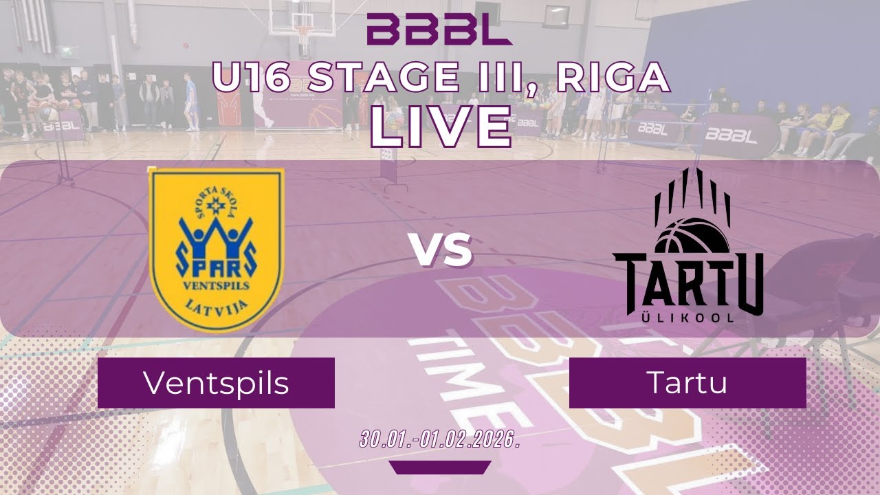 Tartu 2010 vs Ventspils 2010 | BBBL U16 | Stage III