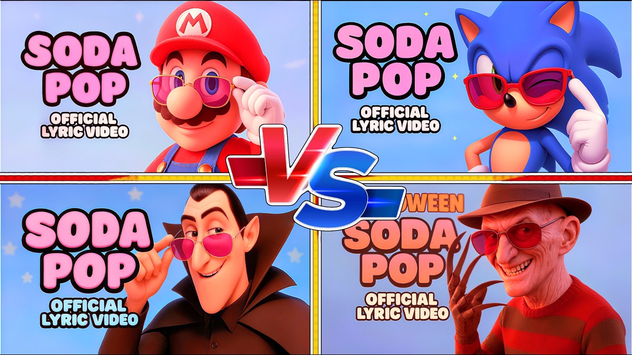 SODA POP - SONIC THE HEDGEHOG 🆚 HOTEL TRANSYLVANIA 🆚 HALLOWEEN MULTIVERSE 🆚 MARIO - MUSIC BATTLE