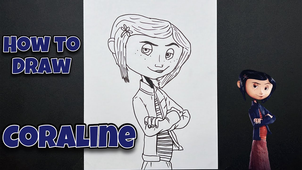 How To Draw Caroline | Caroline | Step by Step #drawing #coraline #halloweendrawing