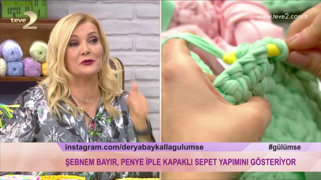 Derya Baykal'la Gülüm: Penye İple Kapaklı Sepet