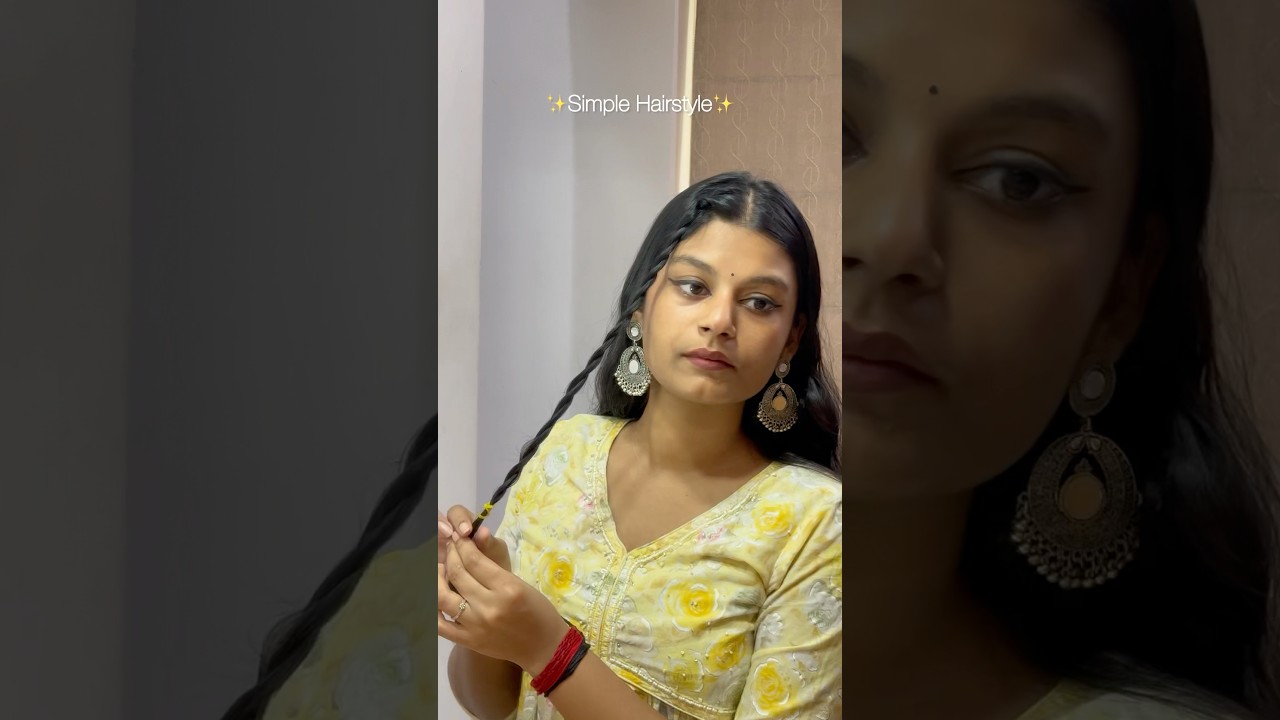 simple Onam Hairstyle🌸easy & elegant look in 1minute #trending✨ #trend #hairstyle #ytshorts #yt
