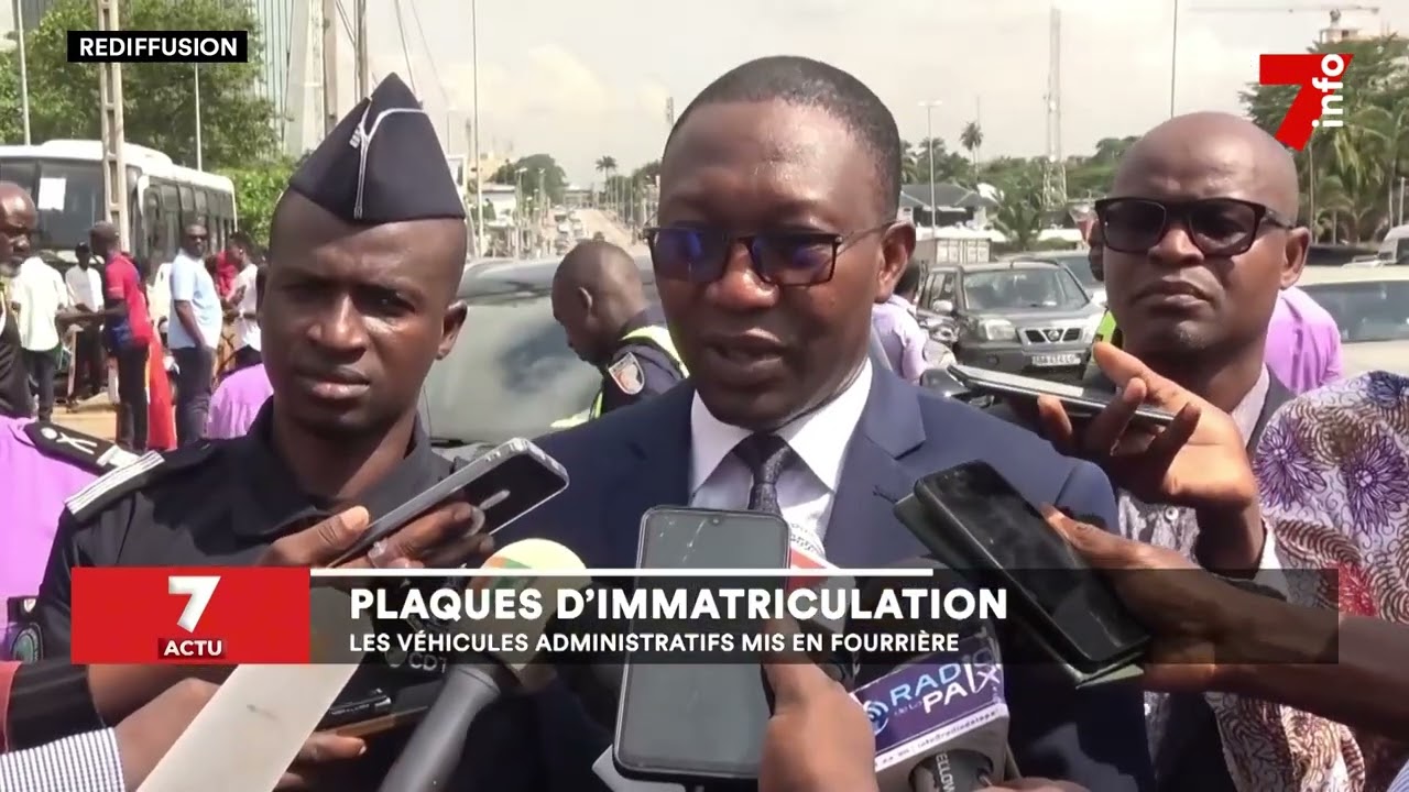 Plaques d'immatriculation : les véhicules administratifs mis en fourrière