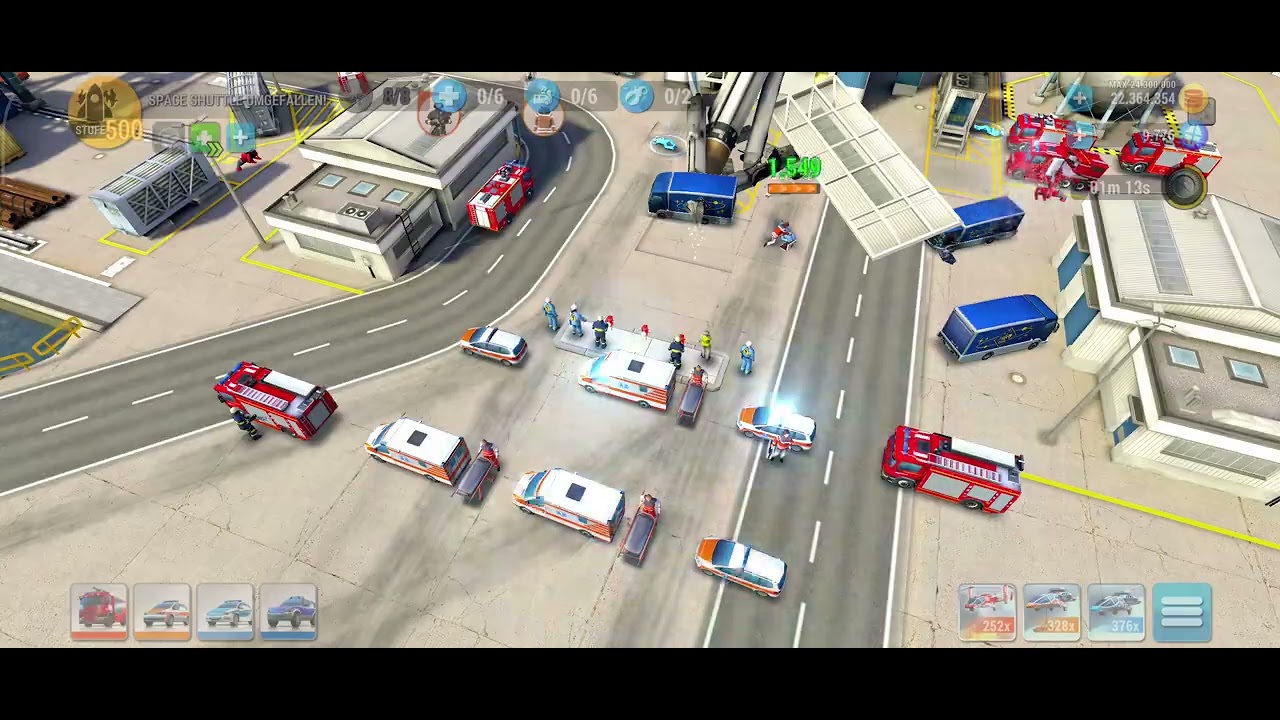 Emergency HQ Einsatz: Space Shuttle umgefallen 