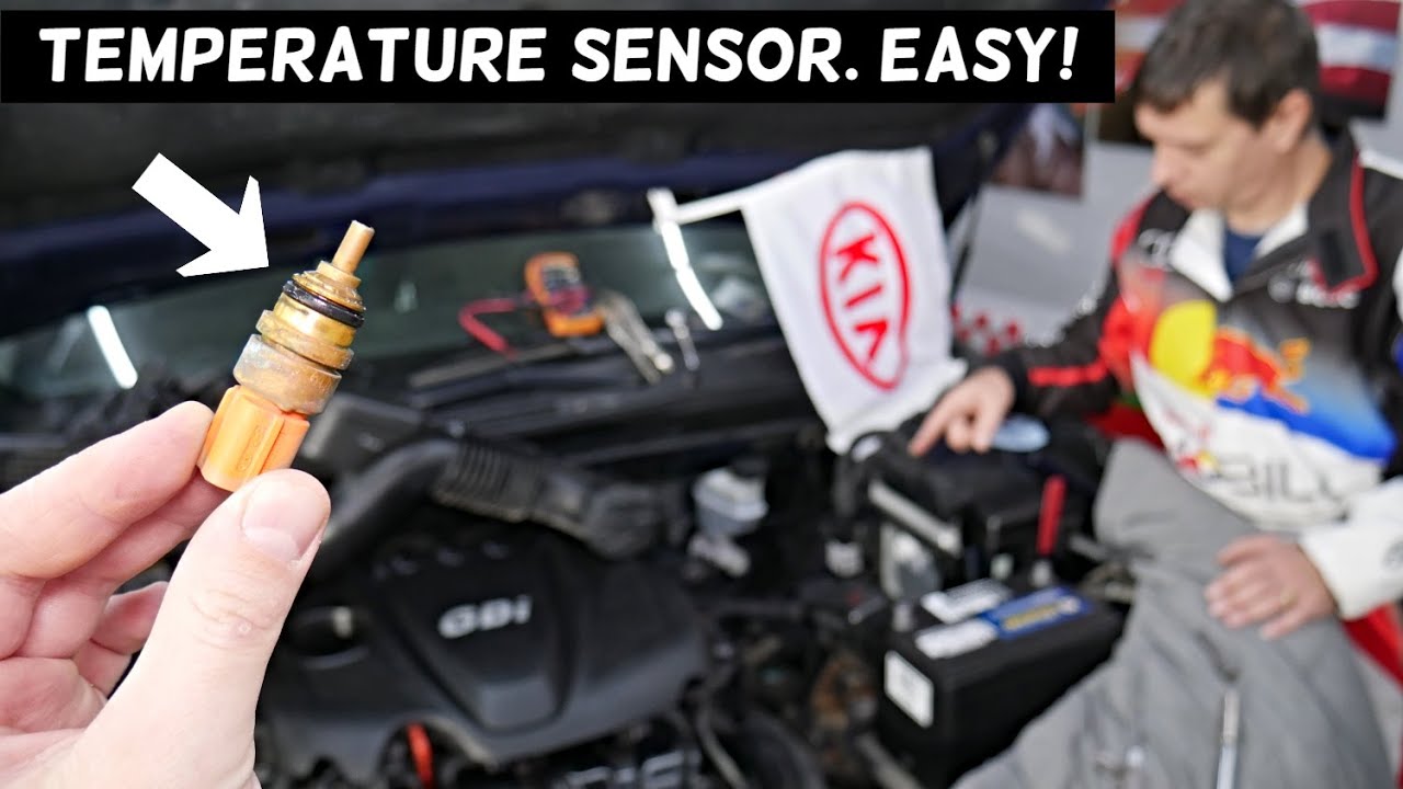 KIA OPTIMA COOLANT TEMPERATURE SENSOR REPLACEMENT REMOVAL