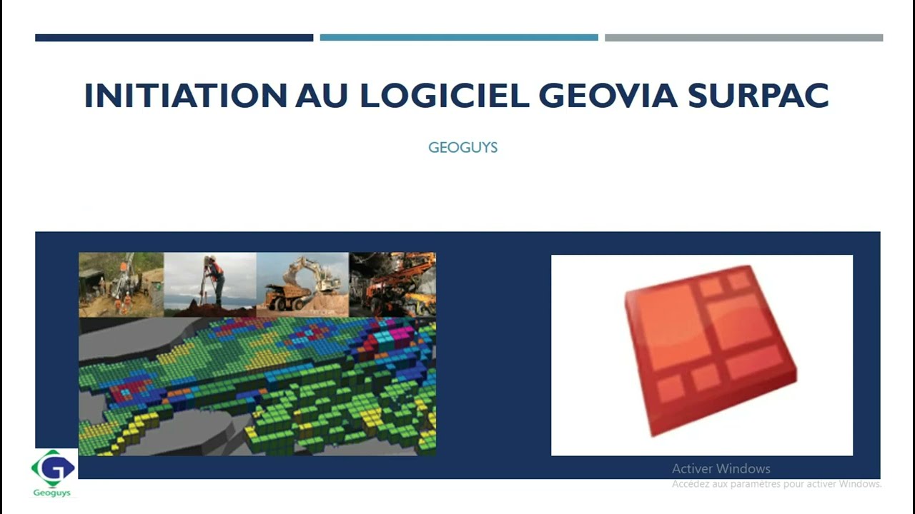 Initiation au logiciel Geovia SURPAC