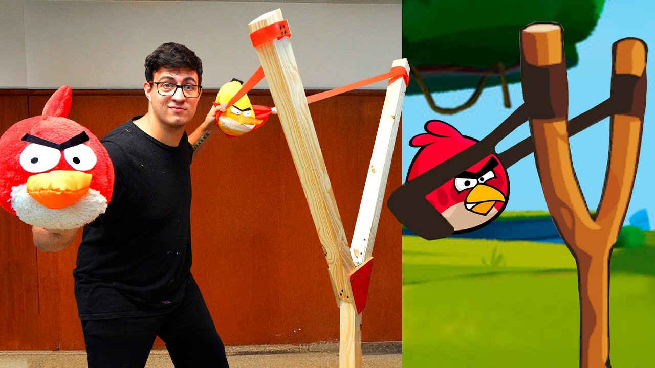Jugando Angry Birds en la Vida Real