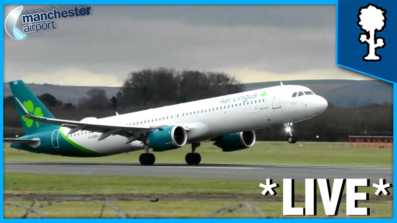⭐️(MEMBERS ONLY SHOW) LIVE Planespotting at Manchester Airport Visitor Park