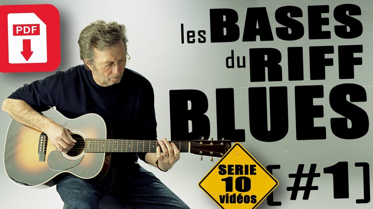 LES BASES des RYTHMIQUES BLUES à la GUITARE - DEBUTANTS #1 [+PDF]