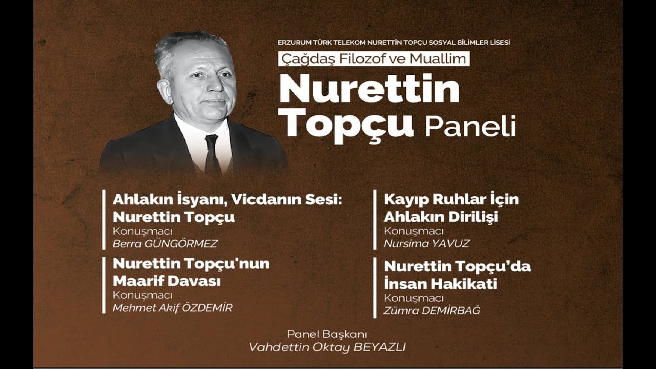 VEFATININ 50. YILINDA NURETTİN TOPÇU PANELİ
