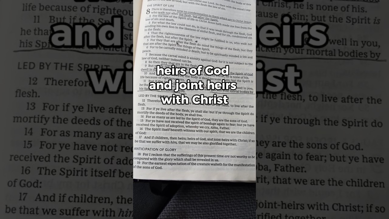 Today's Bible Reading - Romans 8:16-17 #bible #truth #heirs #Christ #kjv