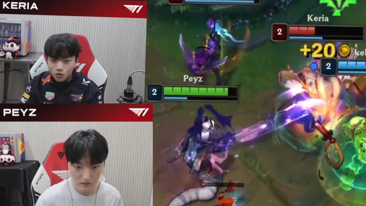 T1 Peyz Bot Cassio vs Keria's Bard - HIGH ELO KR Pros SoloQ Highlights