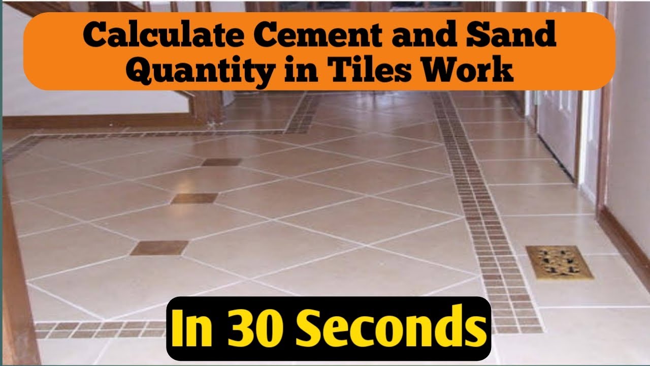 Quickly Calculate Material Quantity in Tile Work in Half Minute | Tiling Skills | Floor tile install