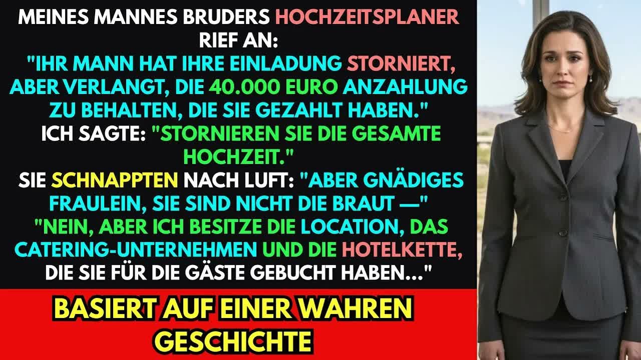 Mein Mann sagte meine Einladung zur Hochzeit seines Bruders ab–er wusste nicht, ich habe Hotelkette