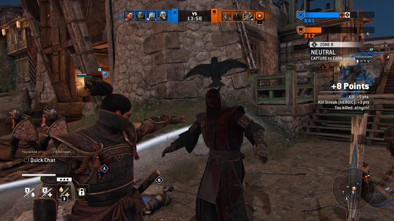 [For Honor] Gameplay 4Vs4 Kyoshin Dominion