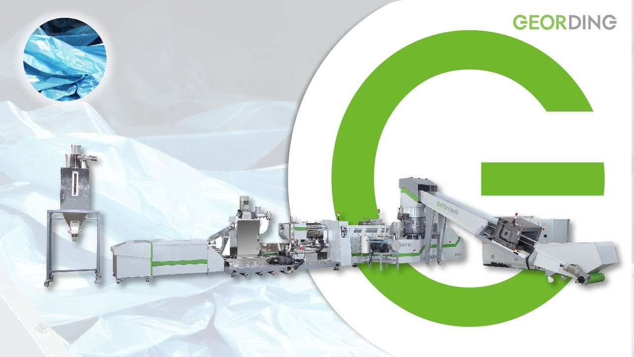 3IN1 Two Stages Die-Face Cutting Recycling & Pelletizing Machine GD-115TS | GEORDING