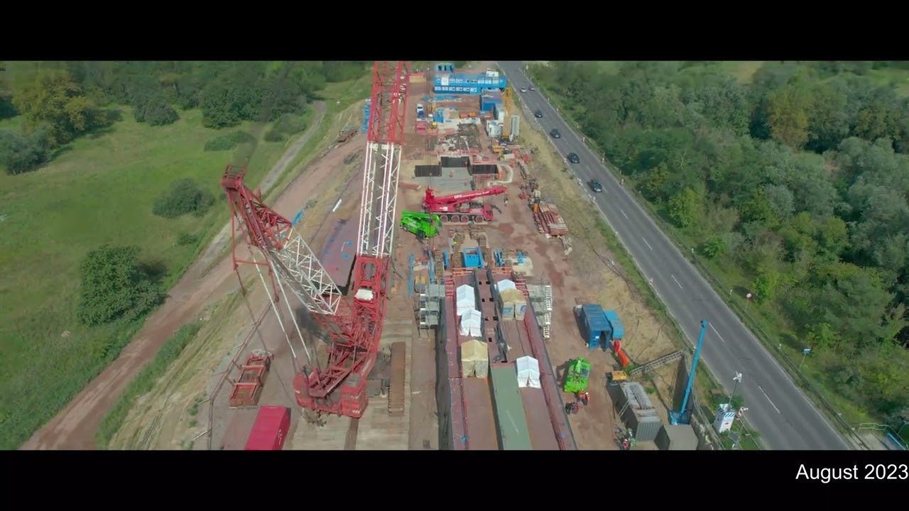 Bau der A 14 bei Wittenberge