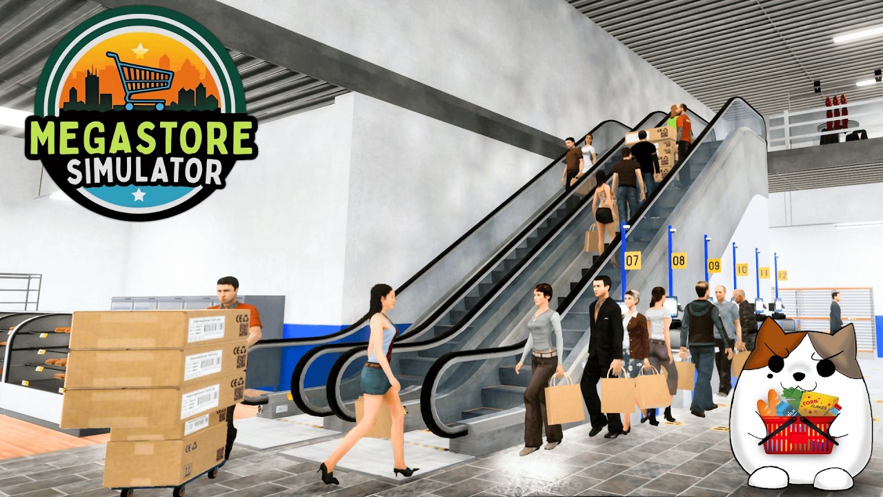 New Updates! Ordering from the Storage Racks and New Recycle Bins in Megastore Simulator! Ep 6