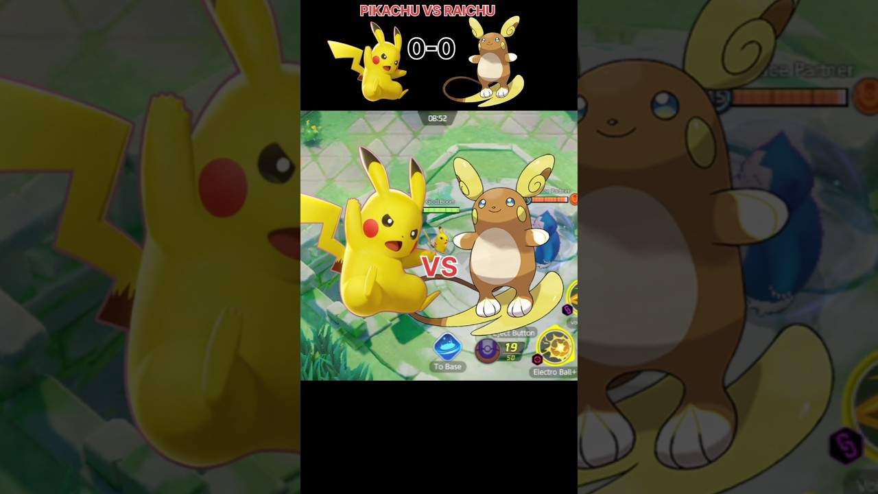 RAICHU Vs PIKACHU 🏆 Just Damage Test #raichu  #dragapult #shortsvideo #shorts #pokemonshortvideo