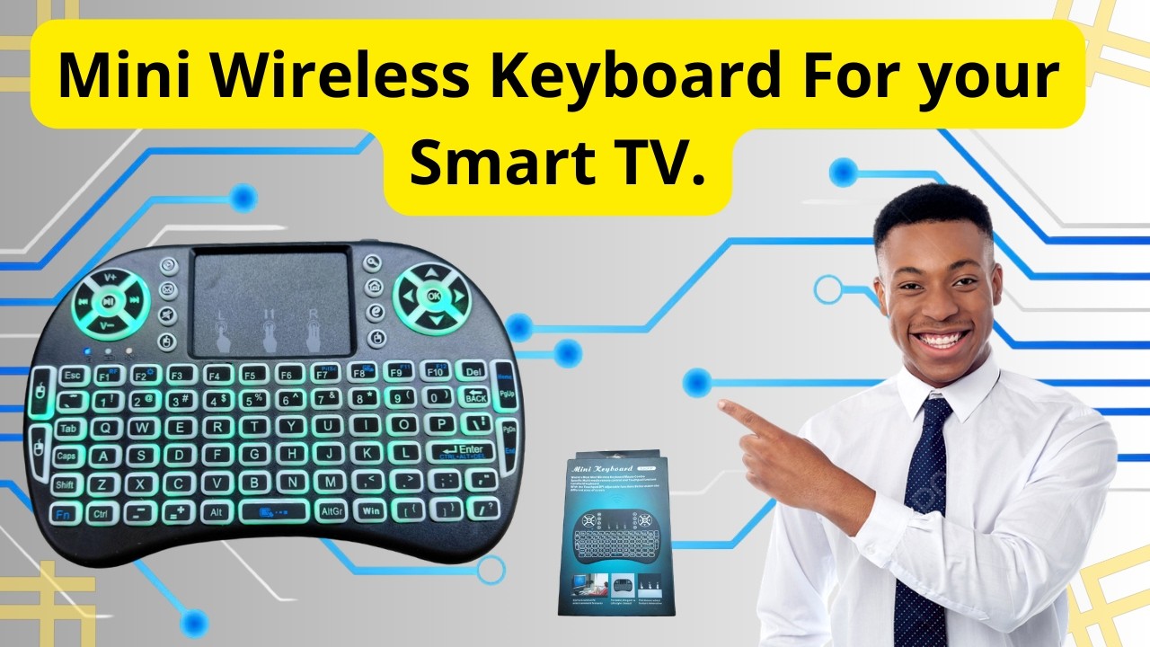 MINI Wireless Keyboard Touch Pad Control Your TV.