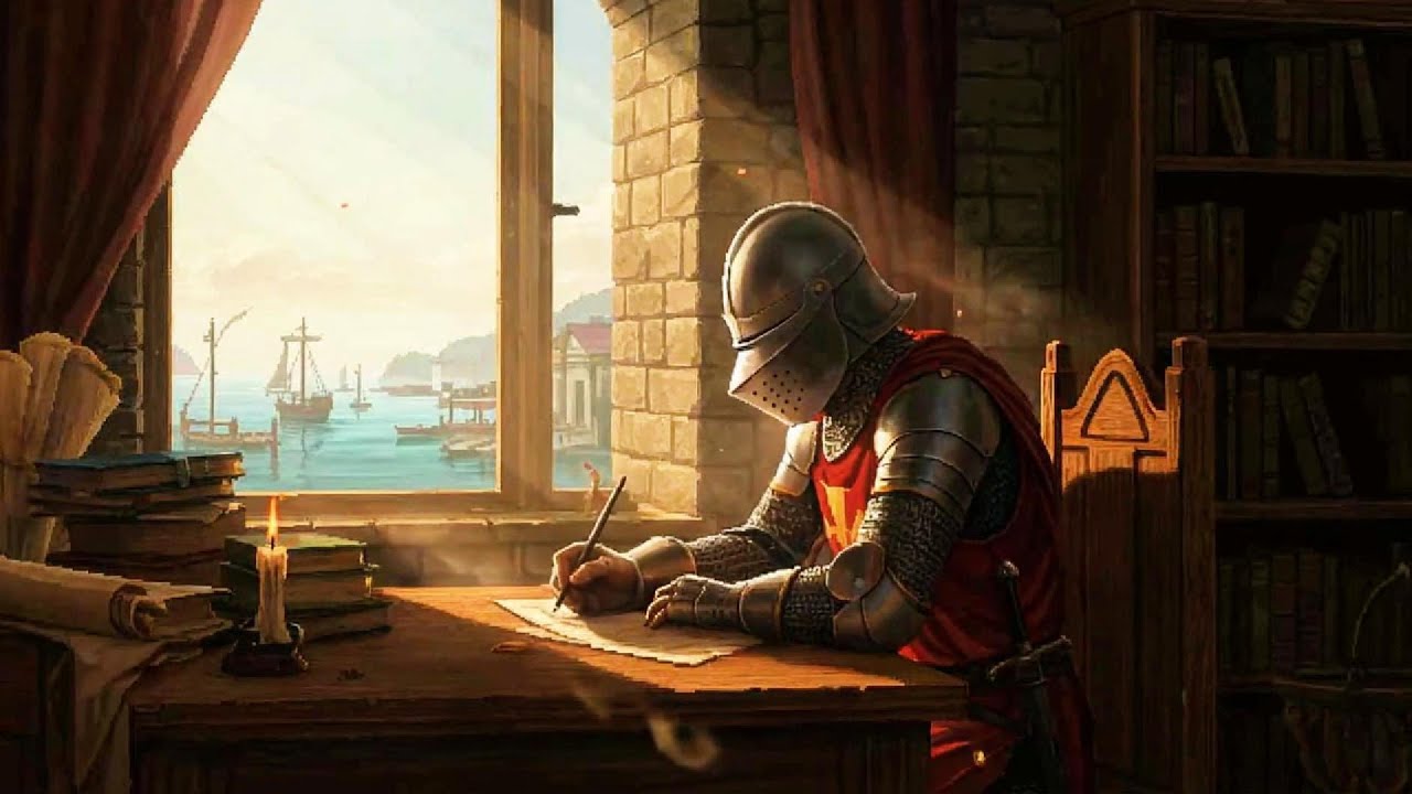 Pixel Art Medieval Study Room – Deep Focus Work Ambience