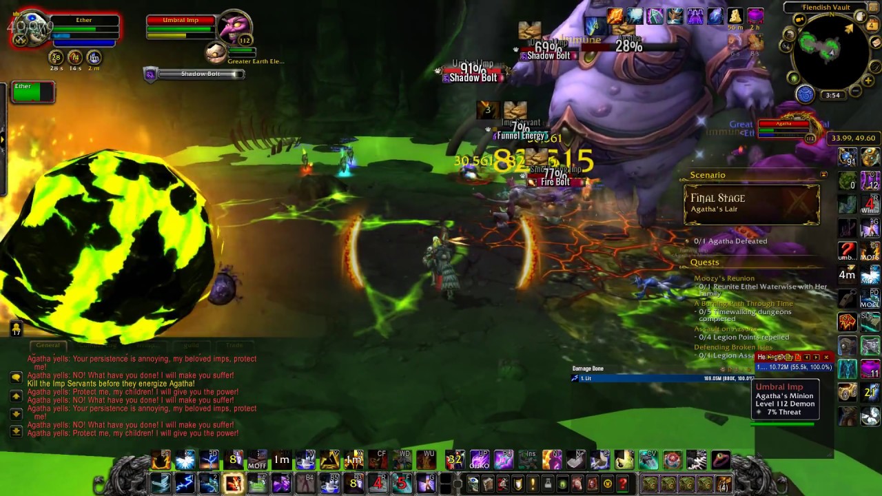 902 Elemental Shaman VS Agatha (7.2 Artifact Challenge: Impossible Foe)