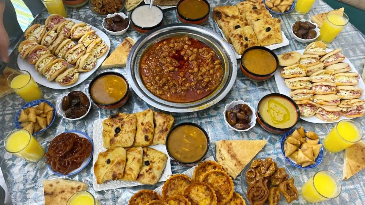 مائدة رمضان🌛 مع طريقة تحضير المخمر😋 مورق كيجي رائع ياسلاااام 😍