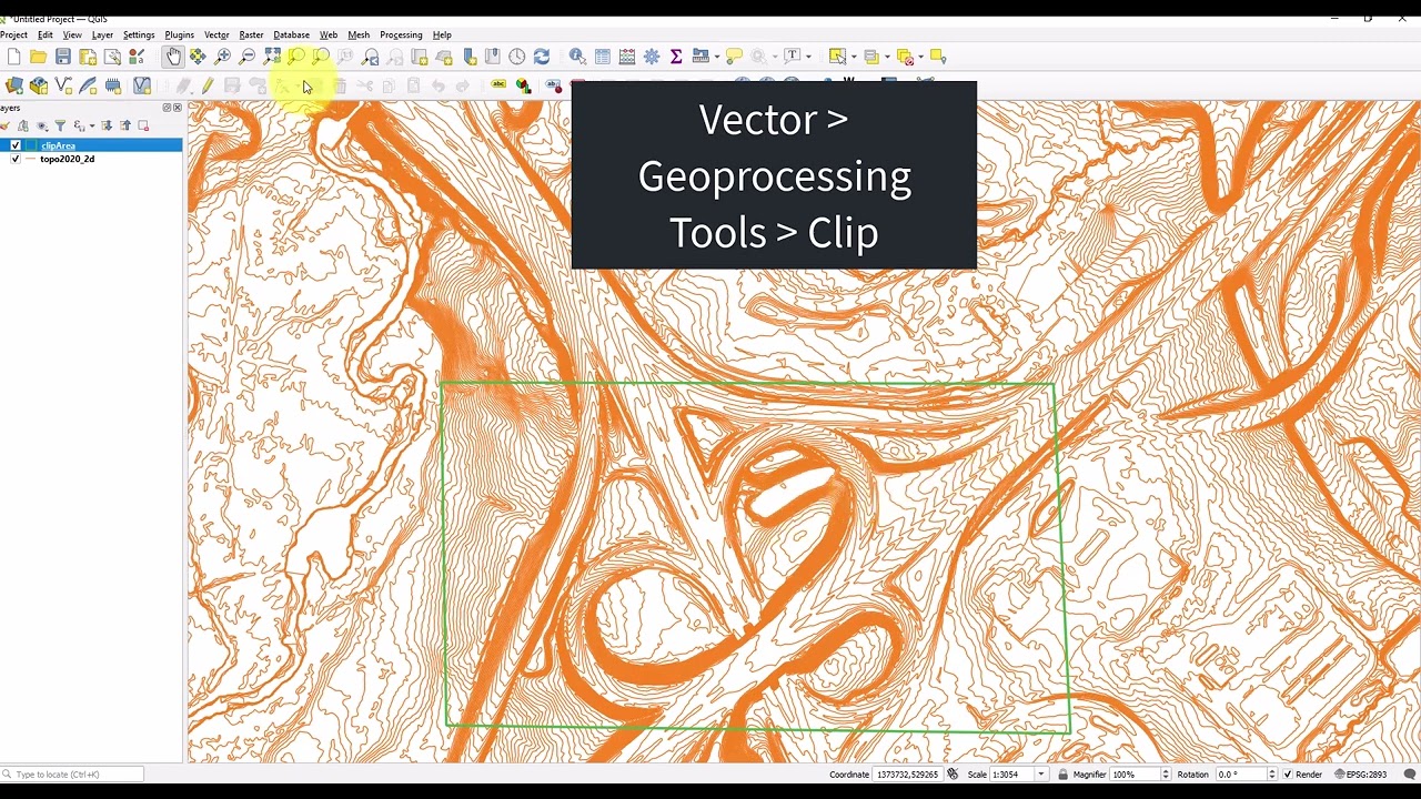 How to clip a shapefile in QGIS
