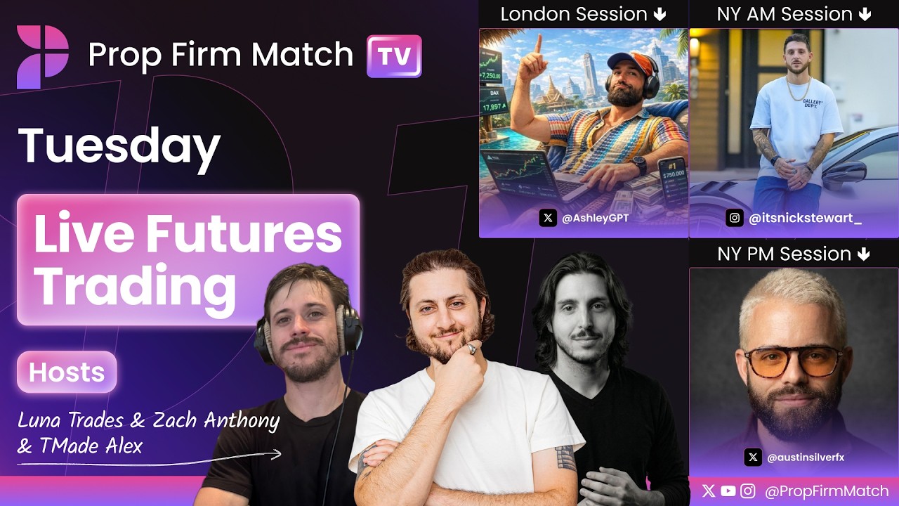 Live Futures Trading | London & New York Session | Prop Firm Match TV