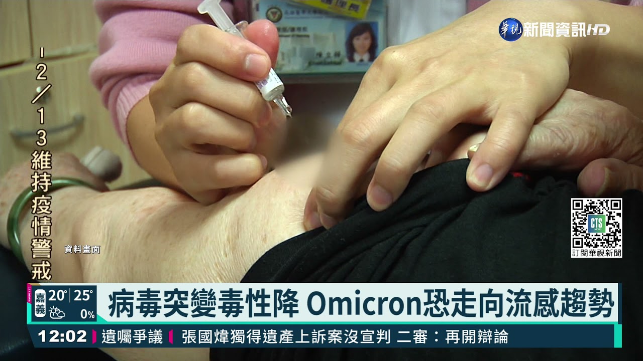 Omicron多流鼻水 李秉穎:病毒感冒化｜華視新聞 20211207