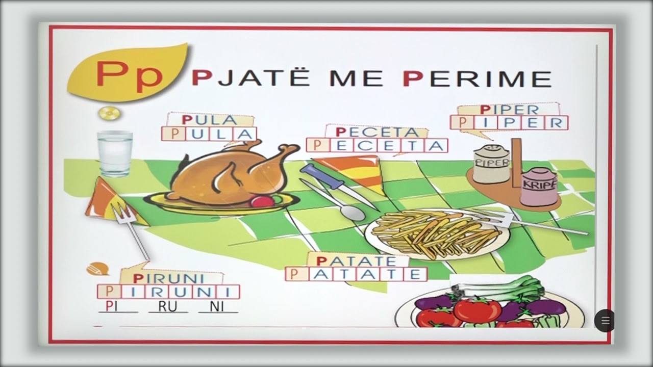 1 01 070 - Java 14 - Gjuhë shqipe - grafiku i shkronjës  p  të shtypit