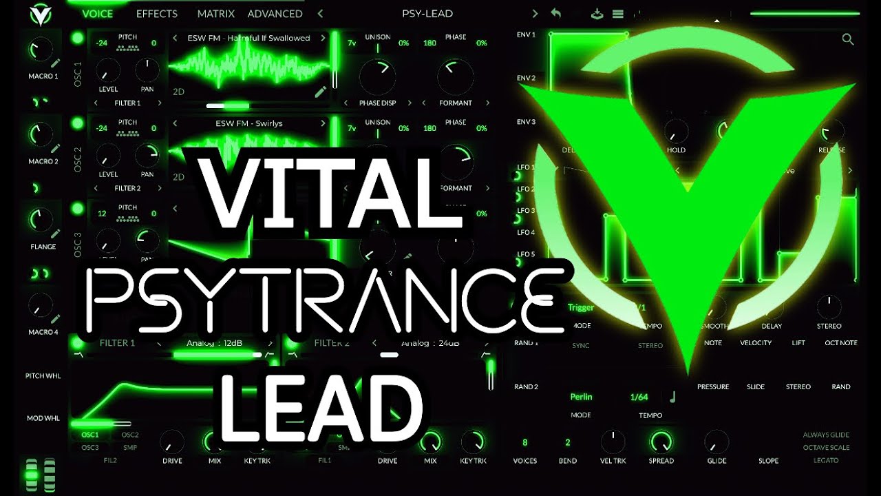 Vital Dark/Hitech Psytrance FM Leads | Free presets | #pystrance #tutorial #howto
