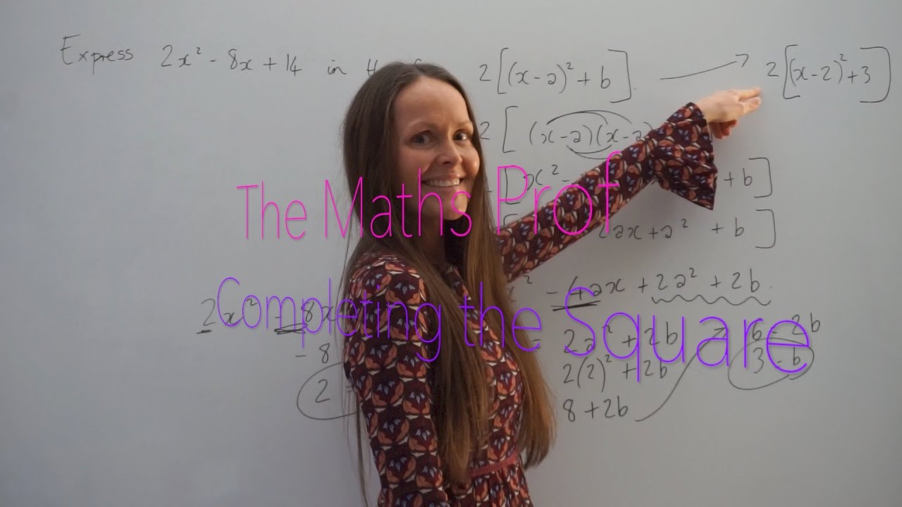 The Maths Prof: Completing the Square