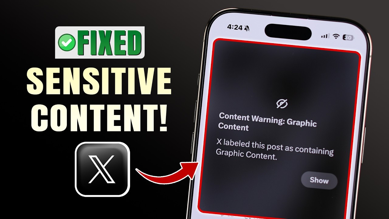 How to Fix Sensitive Content Warning on X/Twitter! [iPhone]