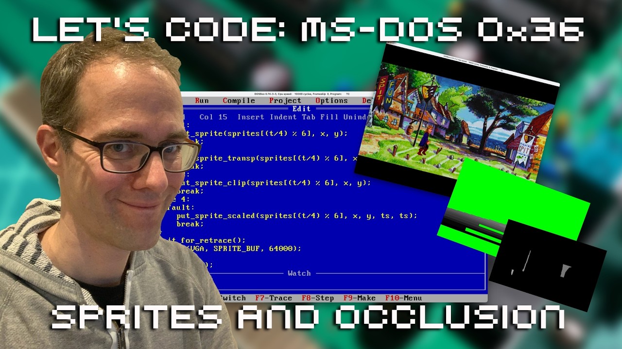 Let's Code MS DOS 0x36: Sprites and Occlusion