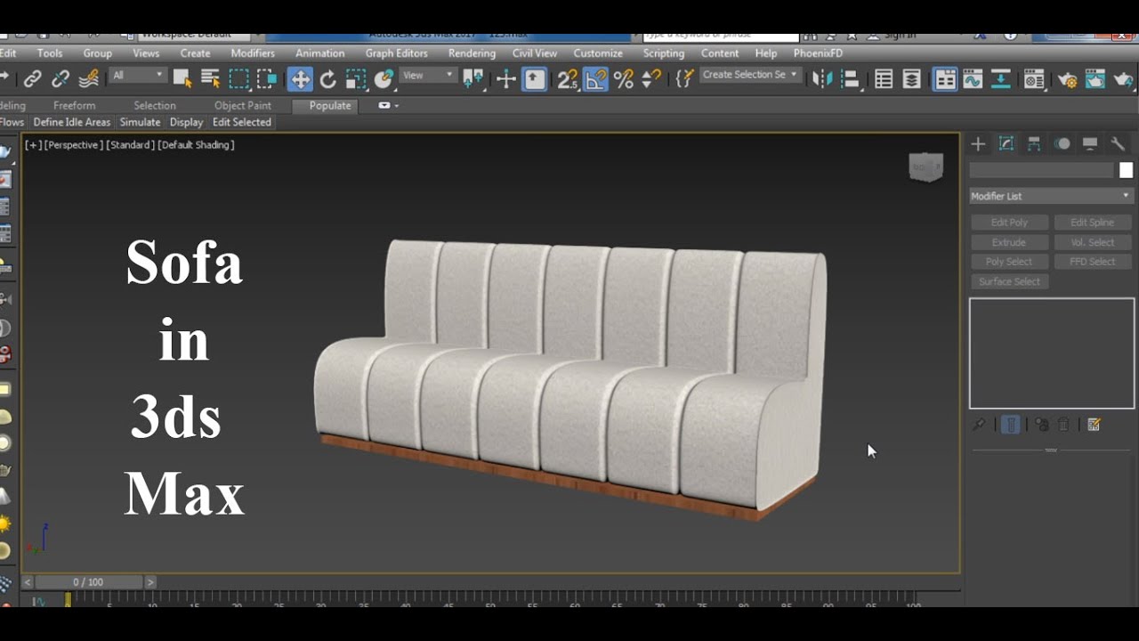 Sofa in 3ds Max | Latest Sofa in 3ds Max | Sofa Modeling in 3ds Max | 3d Modeling